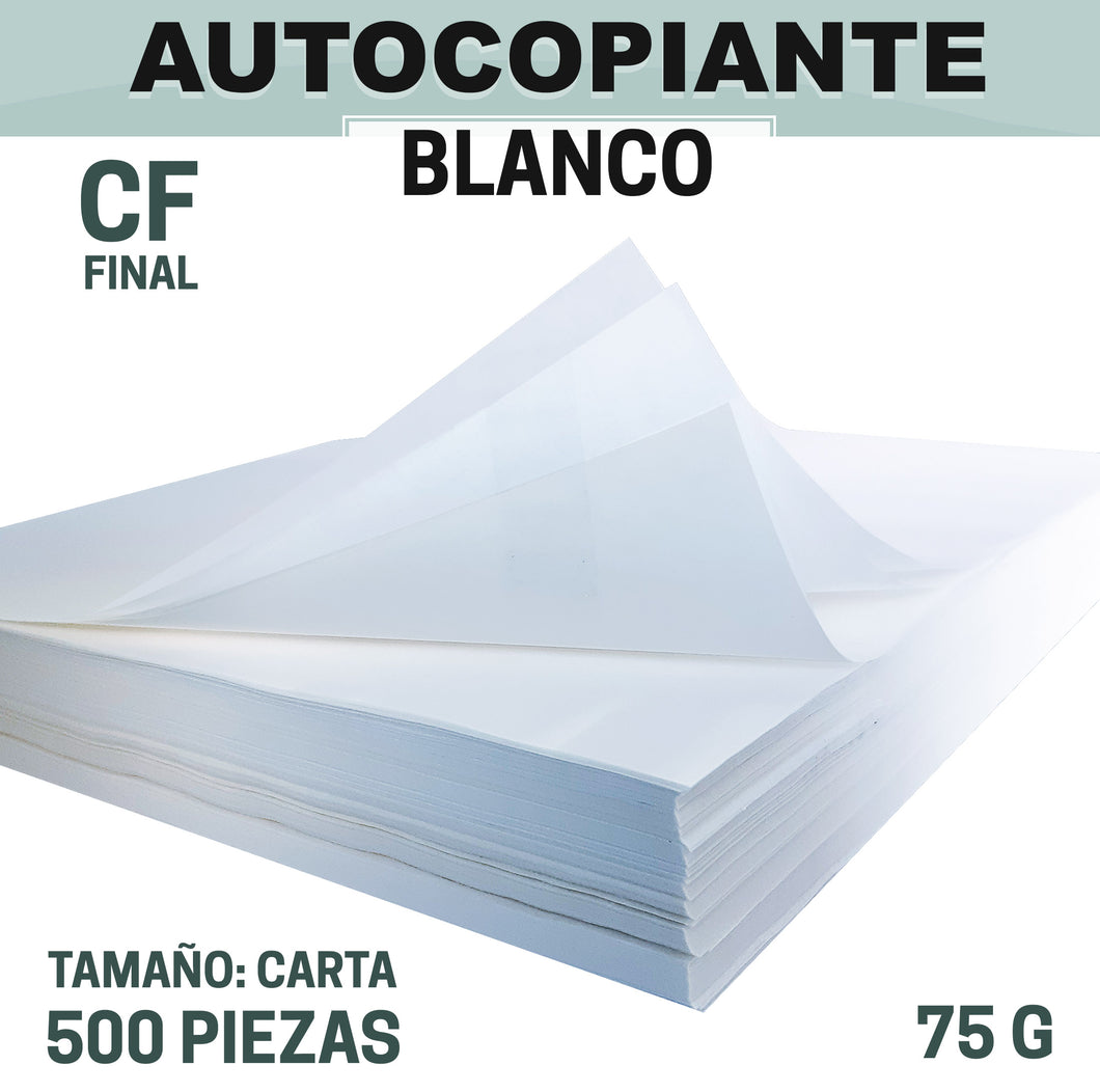 Papel Autocopiante 75grs CF Final Blanco