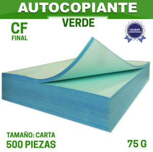 Papel Autocopiante 75grs CF Final Verde