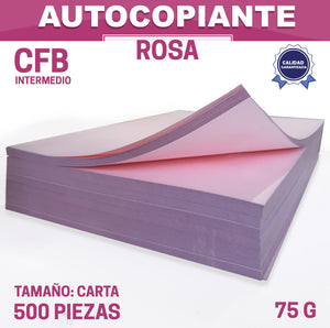 Papel Autocopiante 75grs CFB Intermedio Rosa