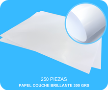 Cargar imagen en el visor de la galería, PAPEL COUCHE BRILLANTE 300 GRS
