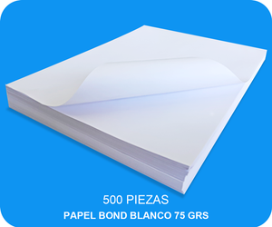 PAPEL BOND BLANCO 75 GRS