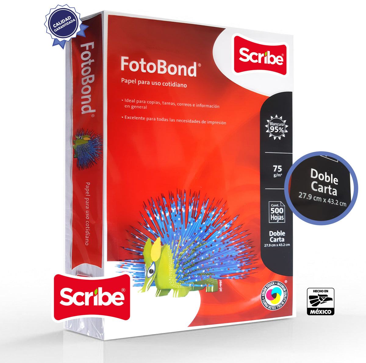 Paquete 500 Hojas Bond Blanco 75 Grs Tdoble Carta Fotobond Dipacu 2787