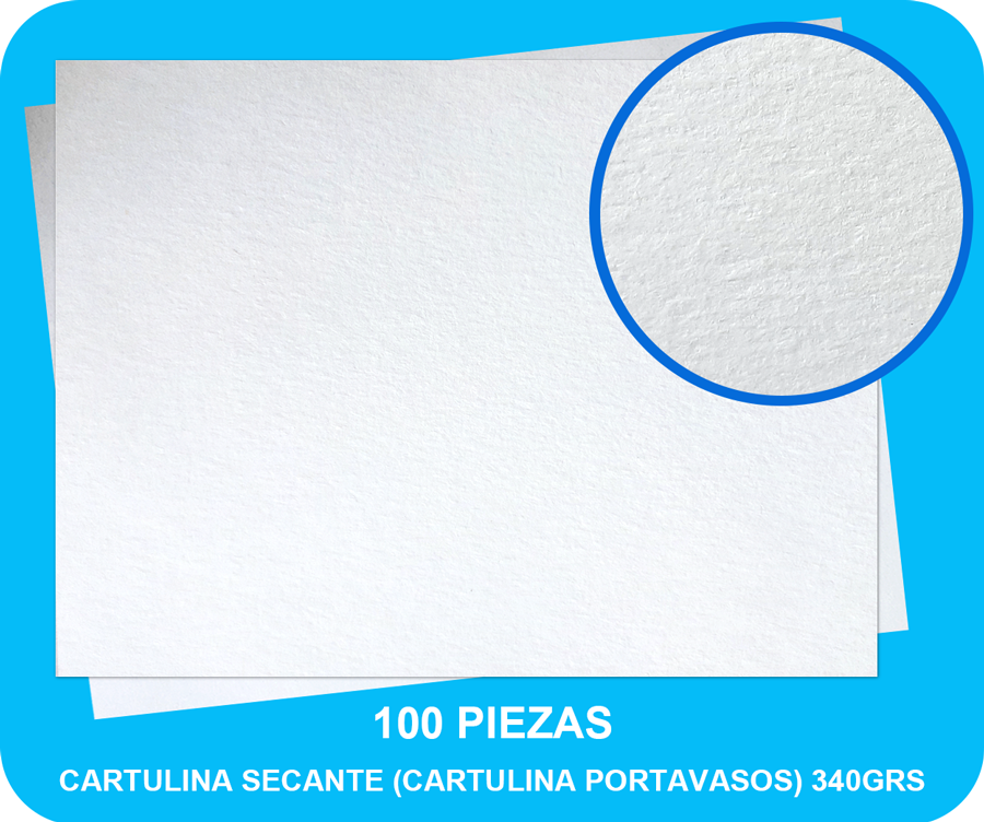 CARTULINA SECANTE (CARTULINA PORTAVASOS) 340GRS