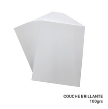 Cargar imagen en el visor de la galería, PAPEL COUCHE BRILLANTE 100 GRS
